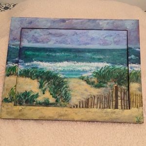 ‘Beach Scene’ acrylic painting.